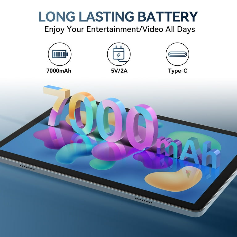 Android 12 Tablet 10.1 inch 128GB Tablet, 2024 Latest Update Octa