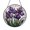Acrylic 3.5 Inch, variant on Botanical Iris Stained Glass Window Hanging, Graceful Nature Inspired Home Accent