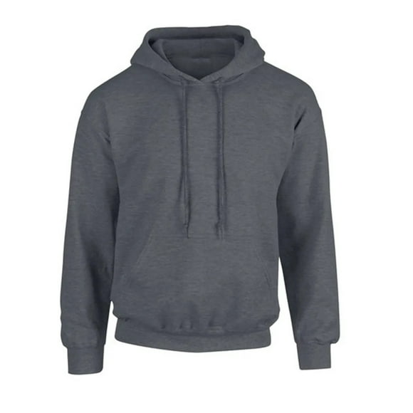 Sudadera De Manga Larga Con Capucha Y Bolsillo Para Hombre, Color Liso, 100 Algodn, Talla Grande, Cmoda Para Uso Diario Y Actividades Al Aire Libre, Paquete De 1, Color Negro, UKHBMC