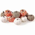 thumbnail image 1 of 12pcs Assorted Pumpkins Artificial Farmhouse Harvest Pumpkins For Fall Wedding Thanksgiving Decorat, 1 of 5