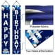 thumbnail image 3 of Decoración para puerta Turypaty, azul y plateado, feliz cumpleaños, 3 of 5