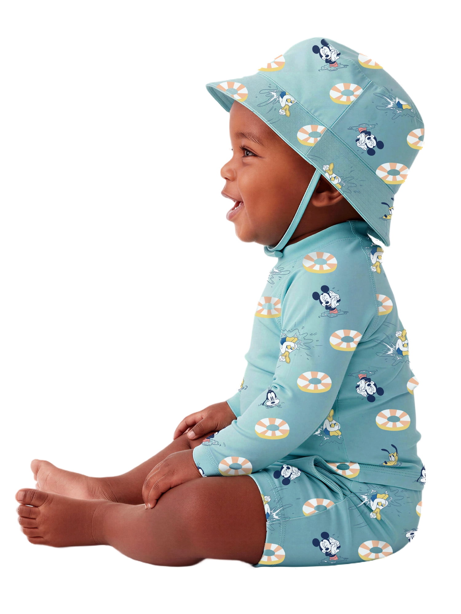 Character Baby Boy Rash Guard Swim Set with Hat, Sizes 0/3M- 12M