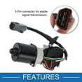 thumbnail image 5 of Unique Bargains Front Windshield Wiper Motor for Acura CL 1997-1999 No.76505SV4A01/76505SW5A01, 5 of 7