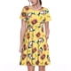 thumbnail image 1 of Easygdp Pineapples Sharks In Hawaiian para Vestido Transpirable de Mujer, Vestido Suelto de Manga Corta con Pliegues y Bolsillos para el Verano, 1 of 6