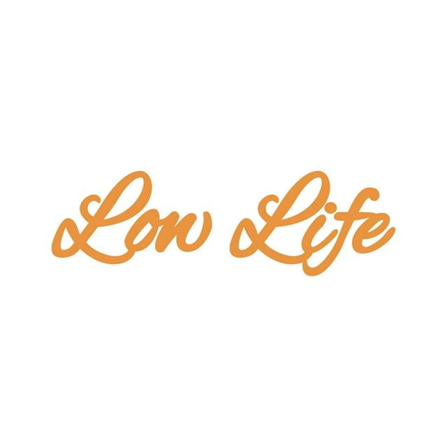 Cursive Lowlife Sticker Decal Die Cut - Self Adhesive Vinyl - Weatherproof - Made in USA - Many Color and Sizes - stance jdm