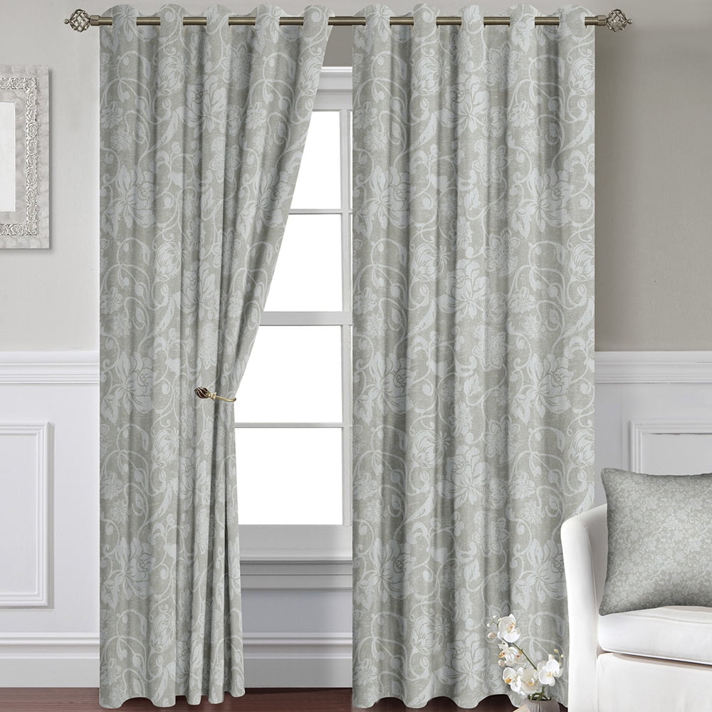 CUH 2Pc Vintage Panel Treatments Luxury Bedroom Home Decor Window