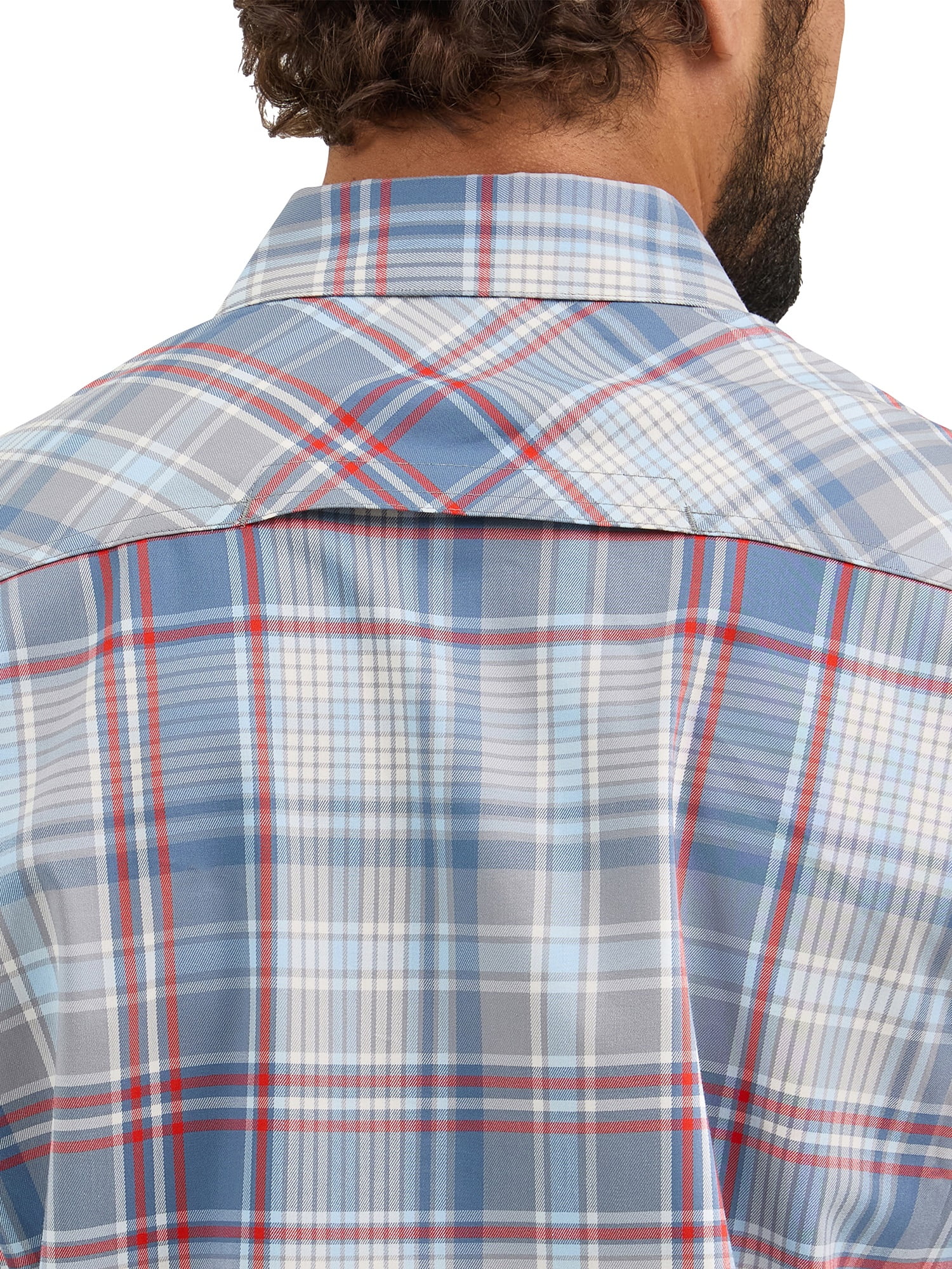 Wrangler® Men's Outdoor Short Sleeve Utility Shirt with Moisture Wicking, Sizes S-5XL
