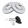 thumbnail image 2 of TRQ Front Brake Pad & Rotor Kit Brake Pads Brake Rotor Semi-Metallic Premium G-Coated Fits Select 1995-1997 Toyota Avalon 1996-2001 Camry 1998-2003 Sienna, 2 of 5