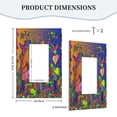 thumbnail image 5 of ZICANCN Outlet Covers Wall Plate, Bees Flowers Line Art Light Switch Cover Decorative, Duplex Toggle Combo 1-Gang, 5 of 9