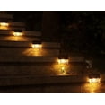 thumbnail image 5 of Luces solares para cubierta, luces solares para valla al aire libre, para escalones, barandillas, paredes, iluminación LED impermeable para paisaje, decoración de jardín y Patio, paquete de 4 JM, 5 of 5