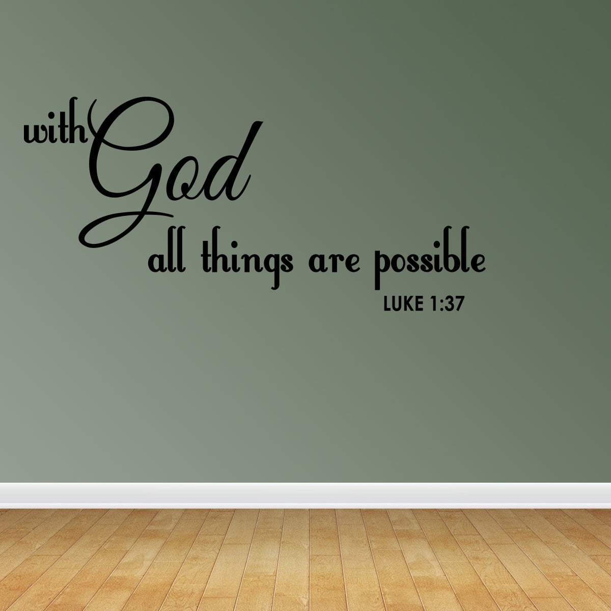 ThatLilCabin With God All Things Are Possible AS531 8" sticker decal