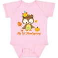 thumbnail image 3 of Inktastic My First Thanksgiving Owl Boys or Girls Baby Bodysuit, 3 of 5
