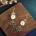thumbnail image 6 of EOEMY White Jade Flower Earrings Women Natural Jewelry Gemstone 925 Silver, 6 of 6