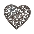 thumbnail image 2 of Salvamanteles de hierro fundido resistente, agarradera para ollas, placa caliente resistente, almohadilla de metal para ollas y sartenes, tetera, mesa Corazón, 2 of 8