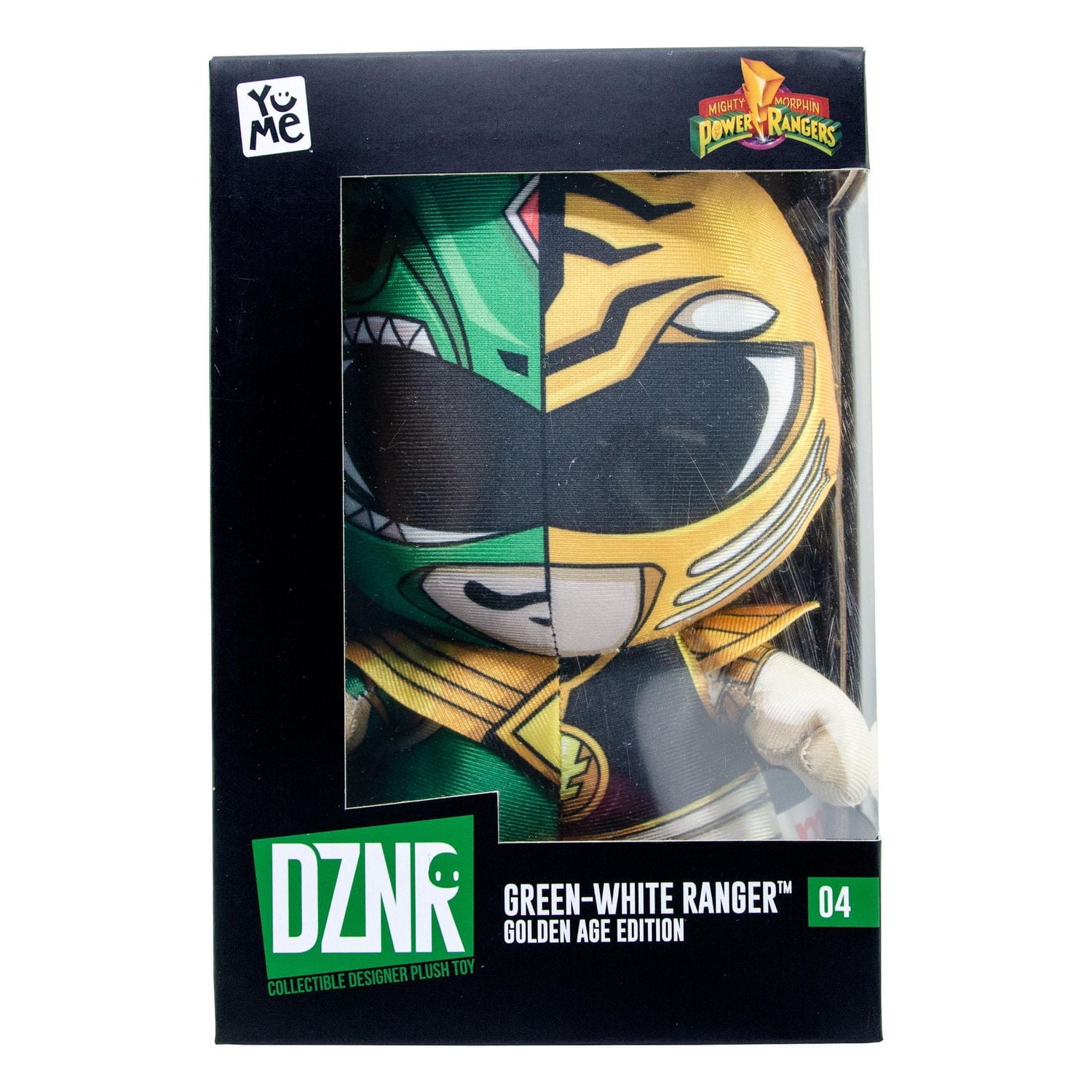 YuMe DZNR Power Rangers 7" Plush - Green-White Ranger