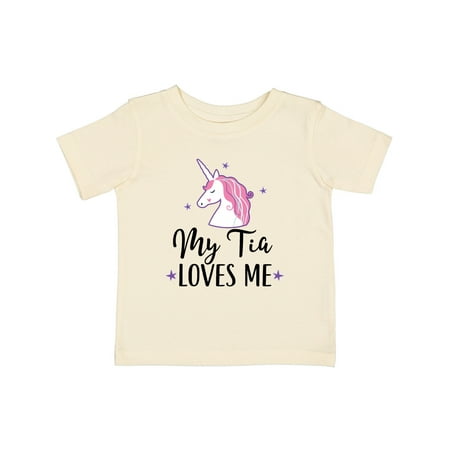 

Inktastic My Tia Loves Me Unicorn Gift Baby Girl T-Shirt