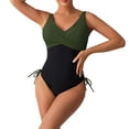 thumbnail image 1 of asddcavvf Bikini Ensembles pour Femmes Maillot de Bain Rétro Plissé avec Coussin de Poitrine, 1 of 5