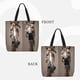 thumbnail image 2 of Fotbe Funny Horse Faces Expressions Bolsa Tote con Estampado para Mujer, Bolsos con Cremallera, Bolsa de Hombro Casual de Gran Capacidad con Bolsillos Internos, 2 of 7