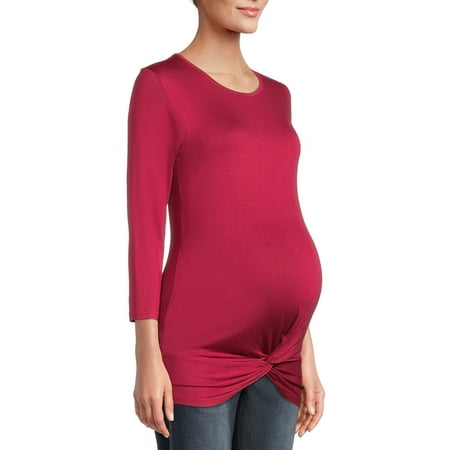 

Oh! Mamma Maternity Women’s Twist-Front Top (Women s & Women s Plus)
