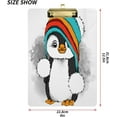 thumbnail image 3 of FMSHPON Cartoon Cute Christmas Penguin Clipboard Hardboard Wood Nursing Clip Board and Pull for Standard A4 Letter 13x9 inches, 3 of 7