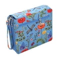 thumbnail image 2 of Organizador de Bolígrafos Bolsa de Acuarela Bolsa de Tela con 120 Ranuras Tres Capas con Correa de Asa Estuche de Lápices de Colores Portalápices para azul, 2 of 8