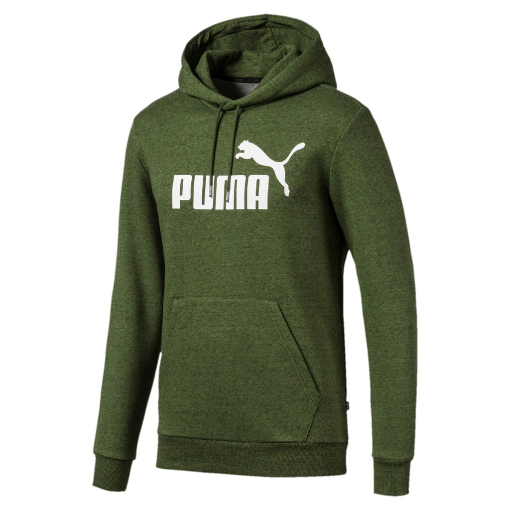 mens green puma hoodie