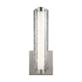 thumbnail image 2 of Feiss Cutler LED Bathroom Wall Sconce in Satin Nickel with Crackle Glass, 2 of 2
