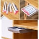 thumbnail image 4 of Cajón Caja de almacenamiento Mesa ABS Debajo del escritorio Papelería Organizador Bandeja (L) Gris, 4 of 5