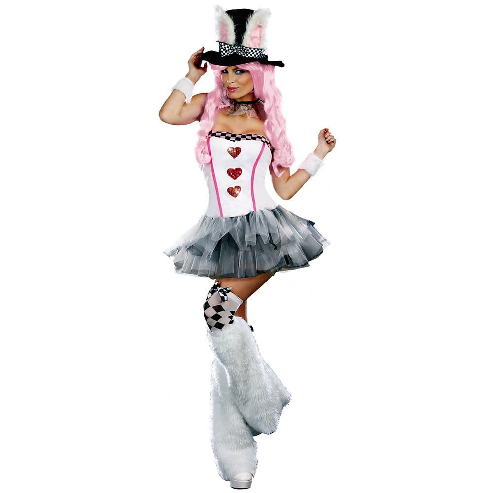 Lost in Wonderland White Rabbit Adult Costume Medium
