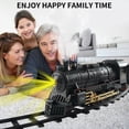 thumbnail image 3 of Model Train Set for Boys Remote Control Alloy Electric Train with Realistic Train Sound, Light, Smoke, Gifts for Kids, 3 of 9