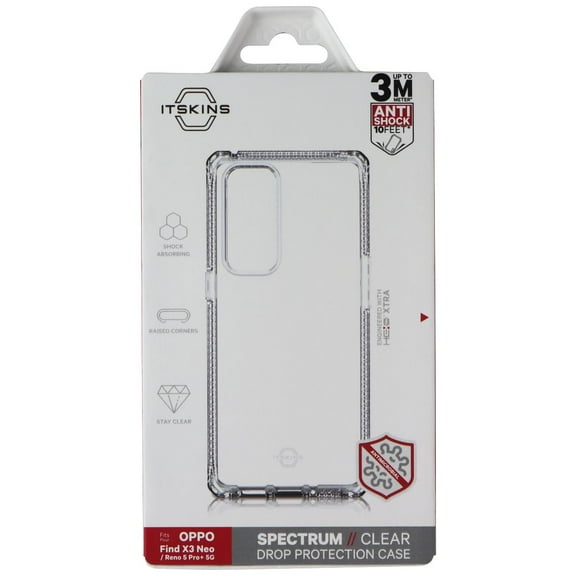ITSKINS Spectrum // Clear Case for OPPO Find X3 Neo/Reno 5 Pro  5G - Transparent