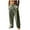 Army Green, variant on Mens Pants Under $10 Straight Leg Pants for Mens Cotton Line Plus Size Casual Trousers Loose Comfy Trendy Solid Color Pants