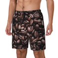 thumbnail image 1 of Fotbe Coffee Bean Traje de Baño para Hombre – Shorts de Natación de Secado Rápido con Forro y Bolsillos-Small, 1 of 6