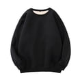 thumbnail image 1 of Chaqueta de jersey gruesa de terciopelo Plus, sudadera para el trabajo en invierno negro S, 1 of 6