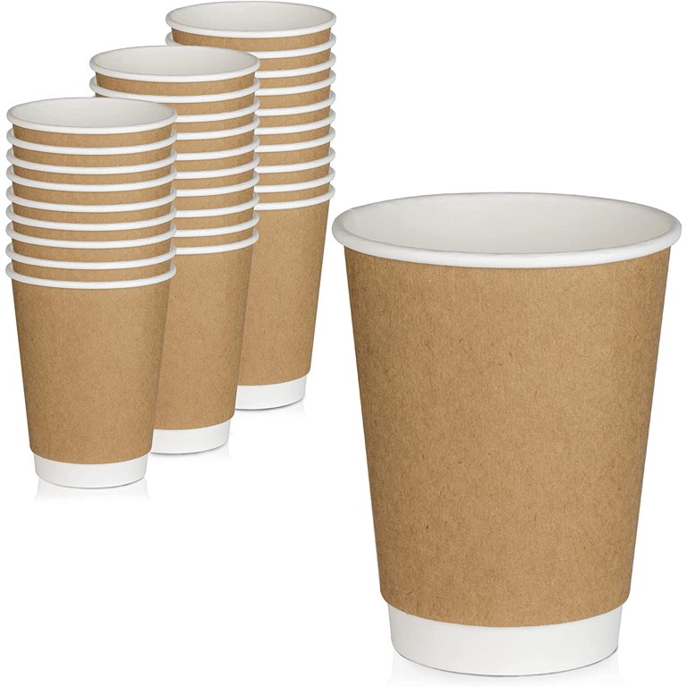 Double-Wall Disposable Coffee Cups with Lids [16oz 300 Pack] — Earth's  Natural Alternative®