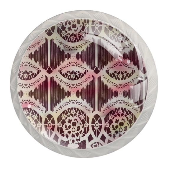 4 Pcs Abstract Knobs for Kitchen Cabinet Cupboard Dresser Bookcase Drawer Pulls Handles Round Home Decor