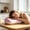 Pink, variant on ufehgfjh Slow Rebound Multifunctional Cotton Nap Pillow Portable Neck Protection Pillow with Ice Silk Summer Cool Feeling