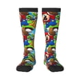 thumbnail image 2 of Lsque Mario Printed Crew Socks Men's Women's LightWeight Thin Casual Calf Socks ,Knee High Socks,Cotton Socks, 2 of 9