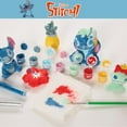 thumbnail image 6 of Disney Stitch DIY Paint Your Own Figurines Arts and Crafts Set for Kids, Paint, Paint Brush, and Glitter, 6 of 9