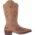 thumbnail image 6 of Roper Underlay Snip Toe   Womens  Western Cowboy Boots   Mid Calf Low Heel 1-2" - Brown, 6 of 8