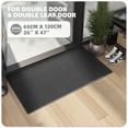 thumbnail image 6 of PABUBE Indoor Doormat 26" x 47", Non Slip Door Mats for Inside Washable, Front Door Entry Rug for Entryway Indoor, Dirt Trapper Absorbent Welcome Floor Mats for Home Indoor, Grey, 6 of 7