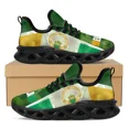 thumbnail image 1 of Zapatos con plataforma y cordones con la bandera de Irlanda y el orgullo patriótico, estampado de trébol 3D, zapatillas para mujer, elegantes, cómodos y vulcanizados., 1 of 6
