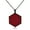 Black and Red, variant on D20 Dice Double Sided Enamel Pendant Necklace | Clayton Jewelry Labs