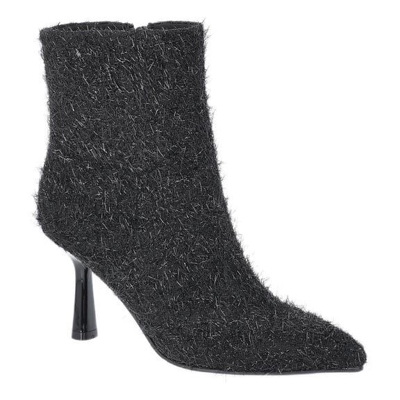 No Boundaries Women's Heeled Tinsel Booties