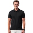 thumbnail image 2 of Cadmus Mens Polo Shirt Short Sleeve Quick Dry Shirts Golf Polos Collared Work Shirts for Men,8808,Black+Navy Blue+Red,XL, 2 of 7