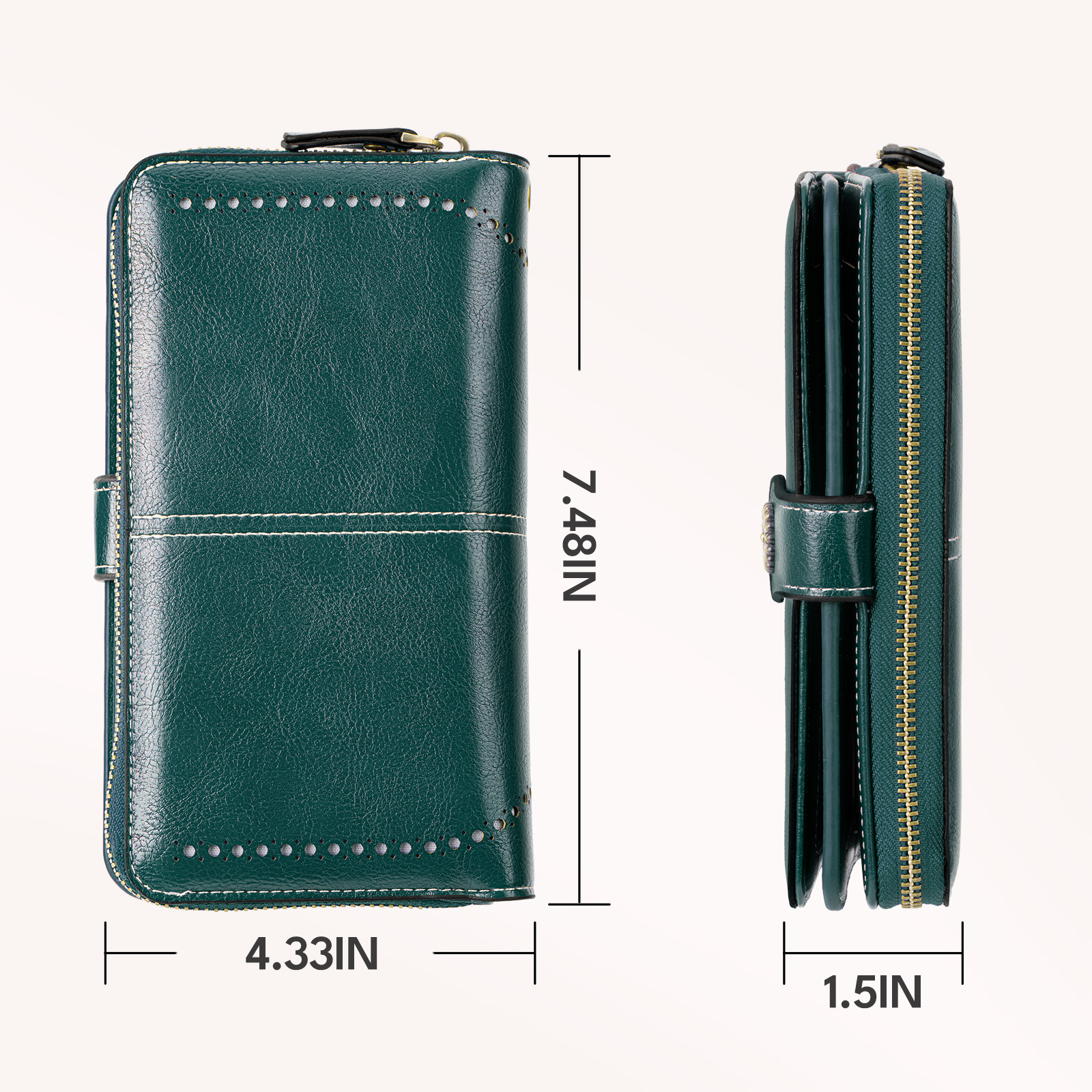 Gmdisc Genuine Leather Wallet with RFID Blocking photo 6