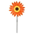 thumbnail image 2 of Gustave Sunflower Wind Spinners Garden Windmills Flower Pinwheels with Stake Kids Outdoor Toys for Yard Art Decoration Garden Ornament - Orange, 2 of 10