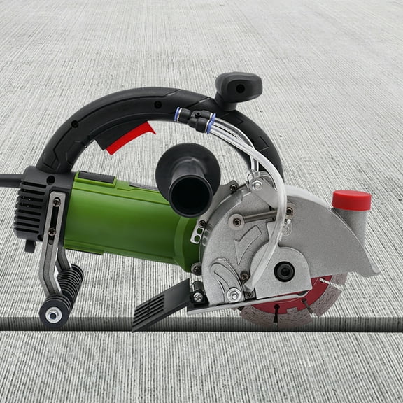 Miumaeov 1800W Electric Wall Chaser Slotting Machine with Adjustable Depth 360° Rotation Diamond Blades 110V Groove Cutting Machine for Concrete Brick Marble