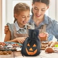 thumbnail image 3 of Floleo Halloween Pumpkin Burlap Candy Bags Bulk With Drawstring Bags Pumpkin Goody Bags Trick Or Treat Halloween Burlap Bags For Kids Halloween Party Favor Bags, 3 of 6