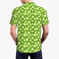 thumbnail image 4 of Balery Daisies Flowers Printed Men’s Short Sleeve Polo Shirt, Midweight Men's Shirt,Golf Polo shirts -Small, 4 of 9